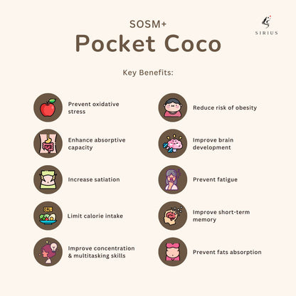 SOM1 Singapore SOSM+ Pocket Coco Benefits