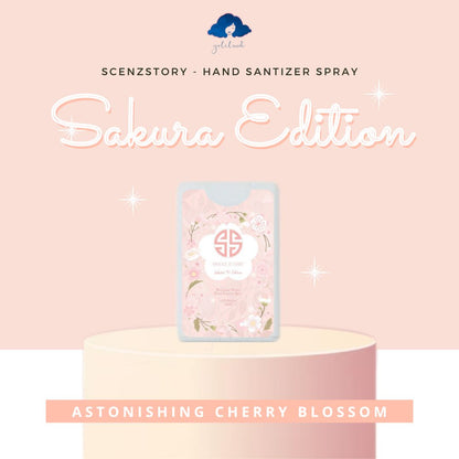 Scenzstory Singapore Hand Sanitizer Spray Sakura Edition